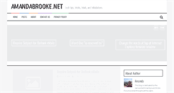 Desktop Screenshot of amandabrooke.net