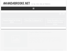 Tablet Screenshot of amandabrooke.net